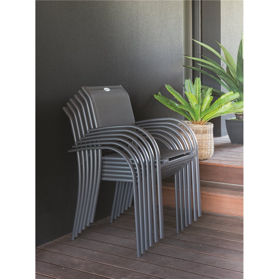 Kėdė Lapiazza, antracito/grafito spalva, H88x65x56cm