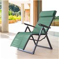 Armchair/recliner Ladecima, olive/graphite color, H116x75.3x65cm