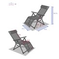 Armchair/recliner Ladecima, olive/graphite color, H116x75.3x65cm