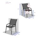 Chair Lapiazza, olive/graphite color, H88x65x56cm