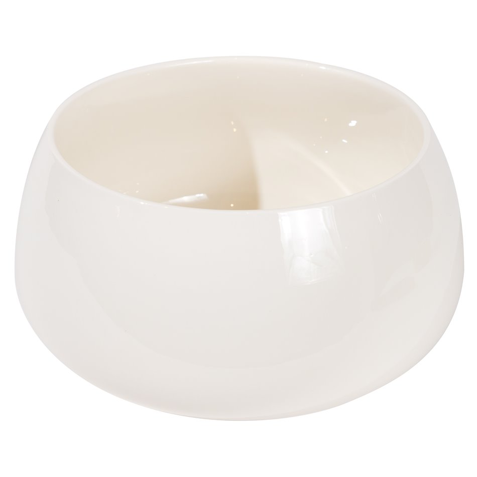 Salad bowl Nora, white color, porcelain, D21x10,8cm