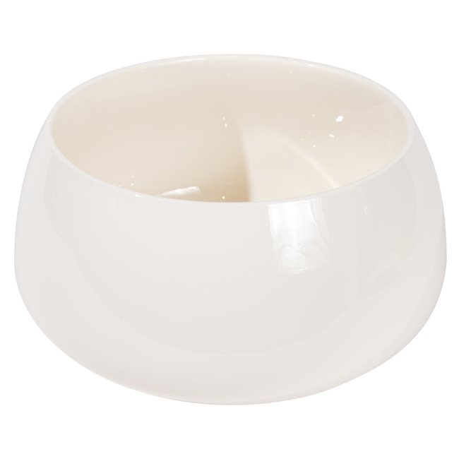 Salad bowl Nora, white color, porcelain, D21x10,8cm