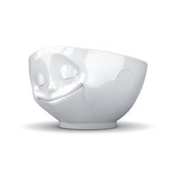 Bowl Happy, white, 500 ml D15cm  H10,5cm