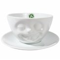 Кофейная кружка с блюдцем Laughing, 200ml D11.5cm H5.5cm