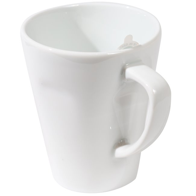 Mug with handle Joking, white, 350 ml D9cm H19cm