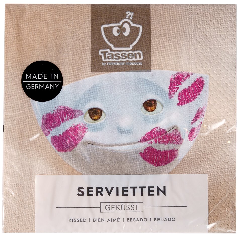 Бумажные салфетки Lunch Kissed, 33x33cm, 22шт.