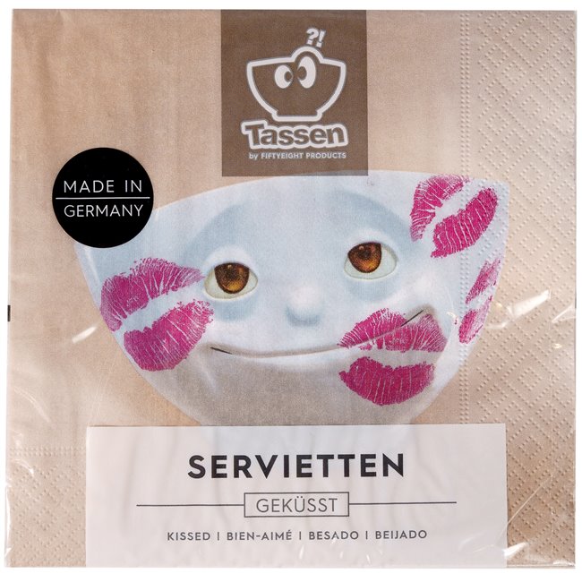 Бумажные салфетки Lunch Kissed, 33x33cm, 22шт.