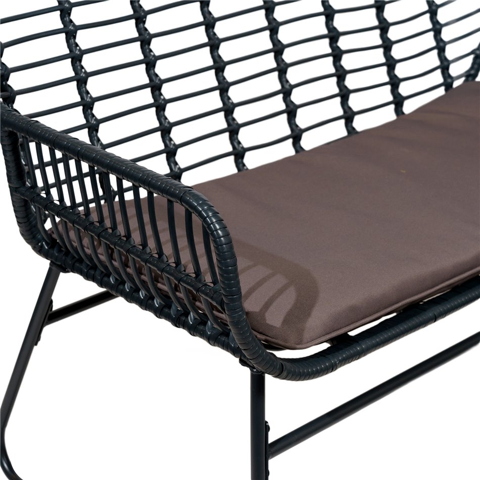 Outdoor furniture set Garden I, for 4 persons, dark grey