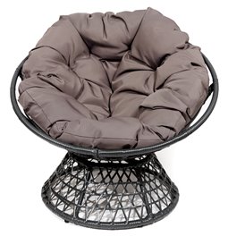 Leisure chair Rolling, dark grey, H80x92xD67cm