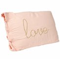 Decorative pillow Love, pink color, 50x30cm 