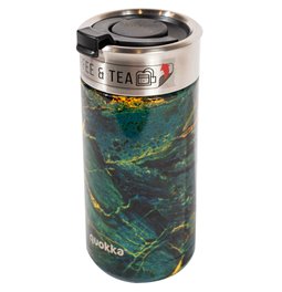 Thermal coffee tumbler Greenstone, 400ml, H16.3 D7.5cm