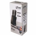 Knives set 6 Caractere, black, 34x10.1x12.5cm