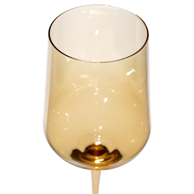 Wine glass Olga, amber, H24.5 D9cm