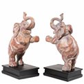 Bookend Dancing Elephants set., 29x28x11cm