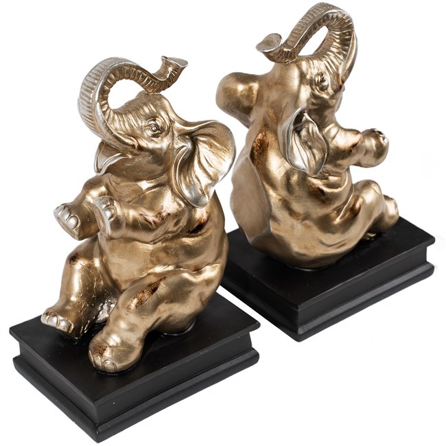 Bookend Elephant, set, 28x23x8cm