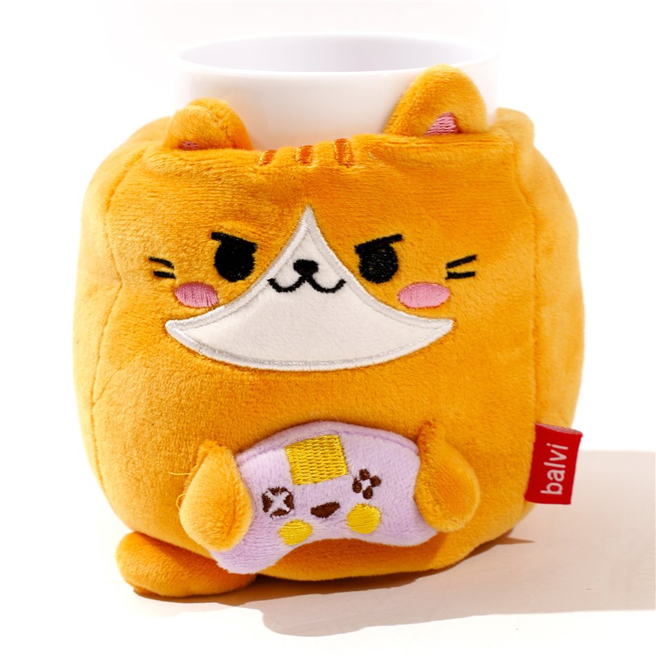 Pen holder Fluffy Kawaii Gamer D13cm  H12,5cm