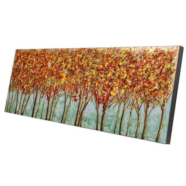 Paveikslas ant drobės Golden Growe, 50x150cm