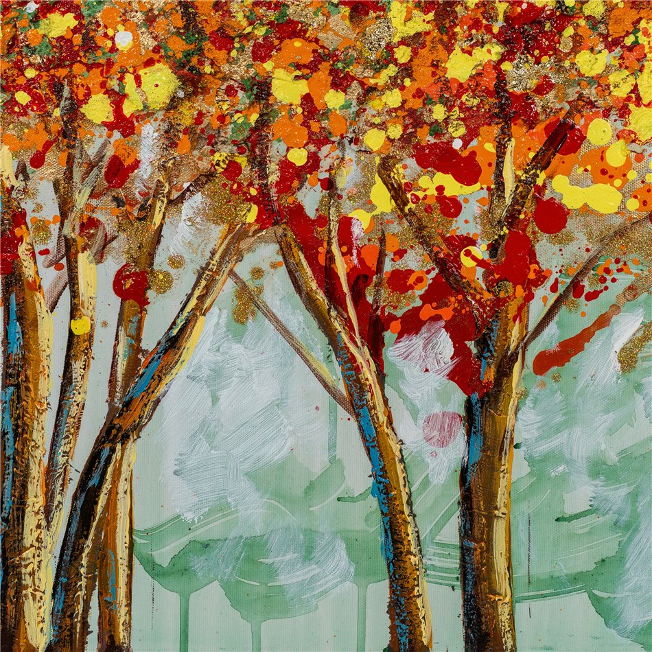 Paveikslas ant drobės Golden Growe, 50x150cm