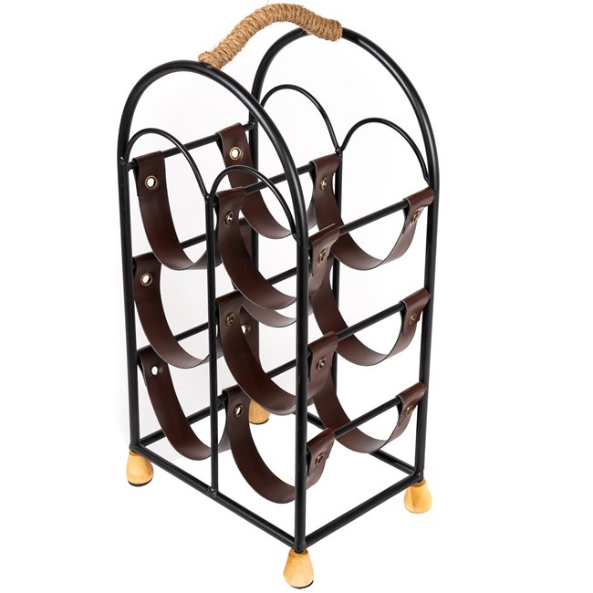 Wine bottle holder Houls for 6  bottles, H51x27x19.6cm