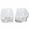 Drinking glass Bottoms Up, set 2psc, 7x5x9cm, 250ml