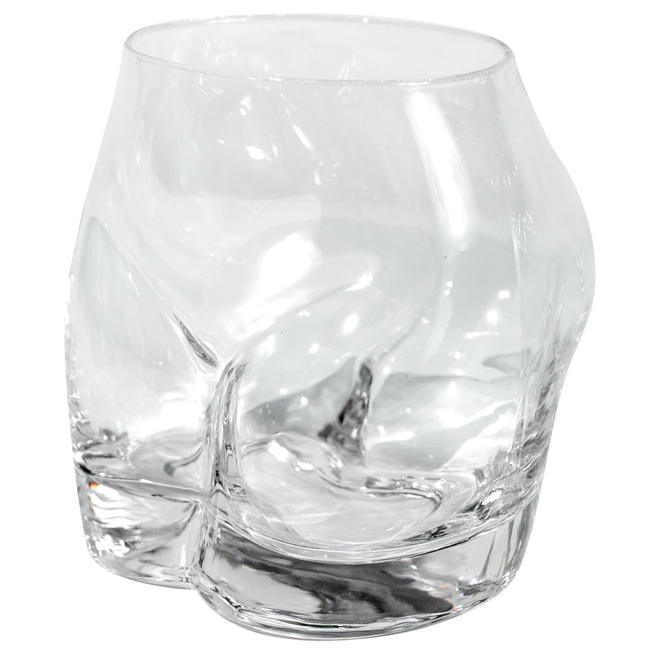 Drinking glass Bottoms Up, set 2psc, 7x5x9cm, 250ml