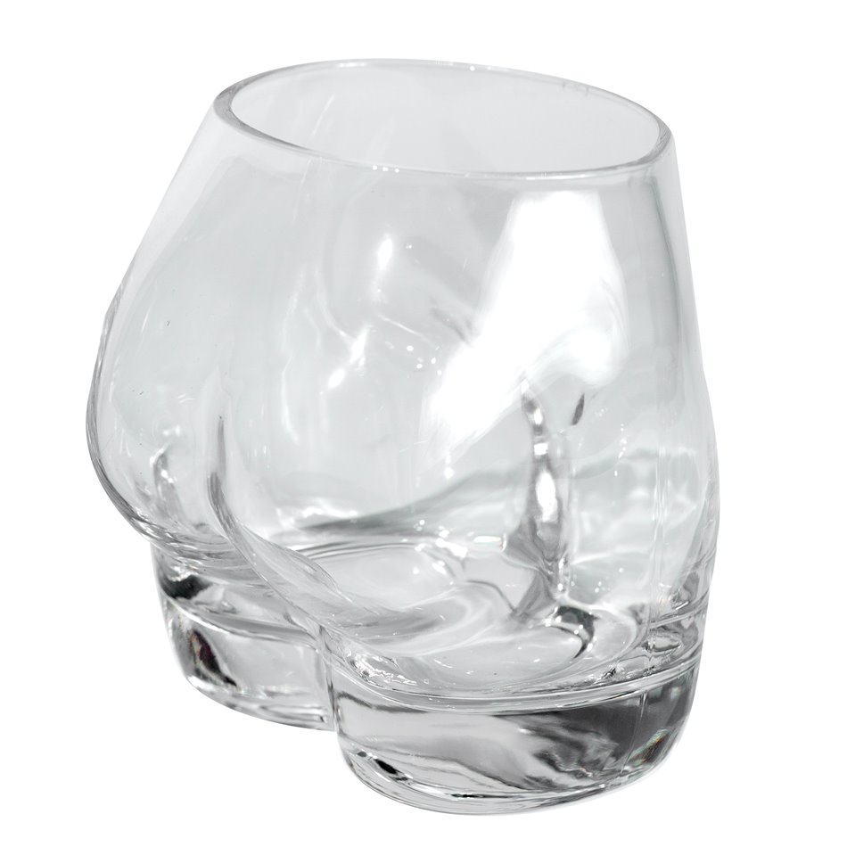 Drinking glass Bottoms Up, set 2psc, 7x5x9cm, 250ml