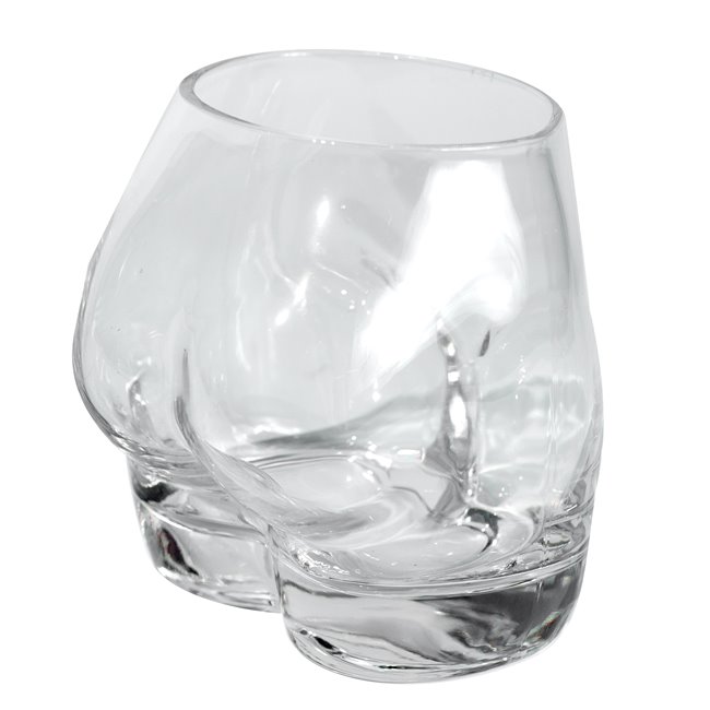 Drinking glass Bottoms Up, set 2psc, 7x5x9cm, 250ml