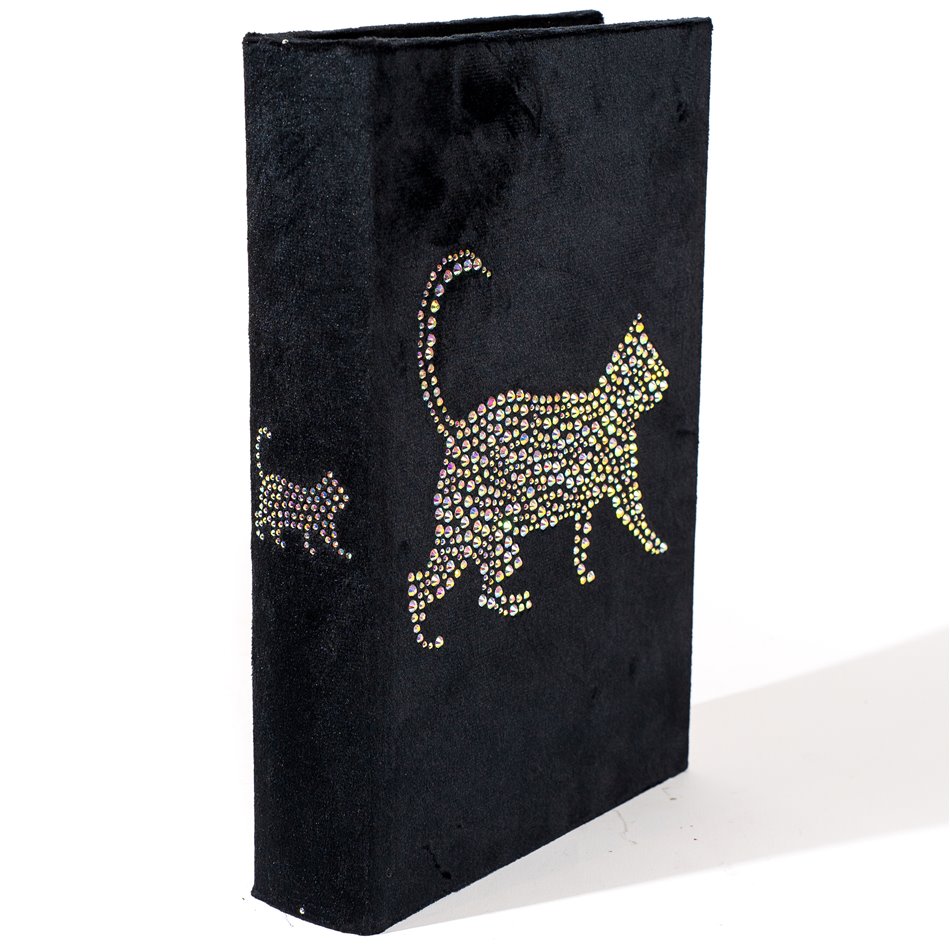 Book box Cat black S, 26x17x5cm