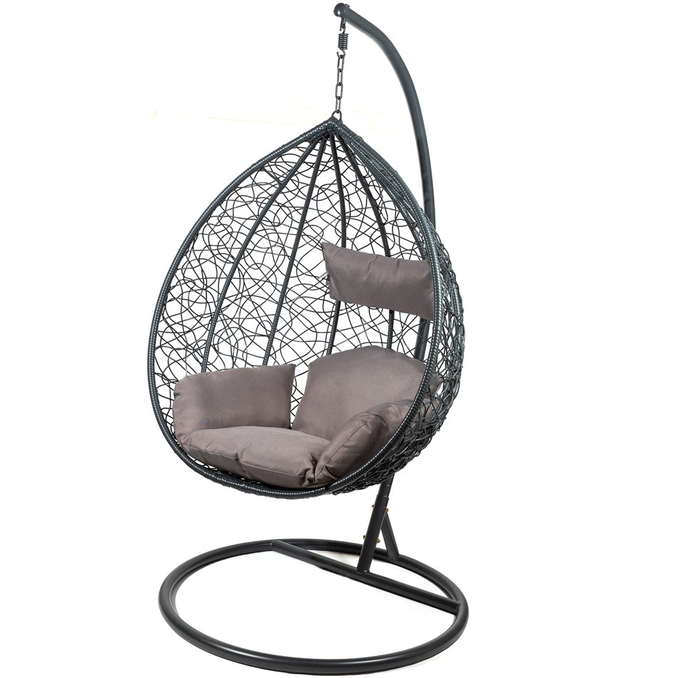 Hanging chair Gabro I, dark grey, H195, D105cm