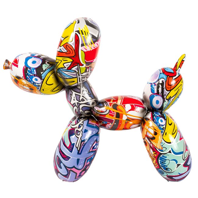 Deco Street art  Balloon Dog, 25x28x11cm