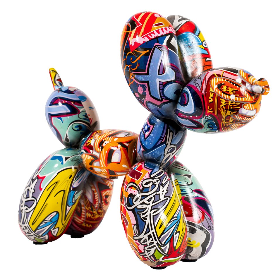 Deco Street art  Balloon Dog, 25x28x11cm
