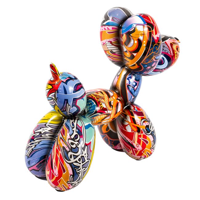 Deco Street art  Balloon Dog, 25x28x11cm