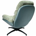 Armchair Vincento with footstool, green 09, 92x79x100cm