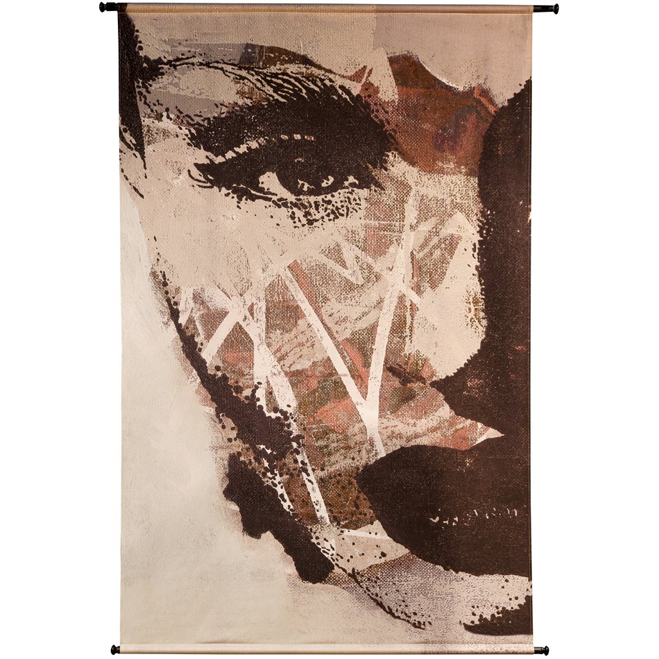 Wall hanging Face Grey, 120x170cm