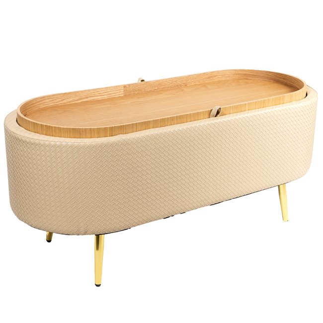 Bench with the storage box Vito, H44.5x100x42cm