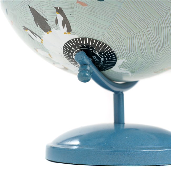 Decor Globuss, blue color, H28xD20cm