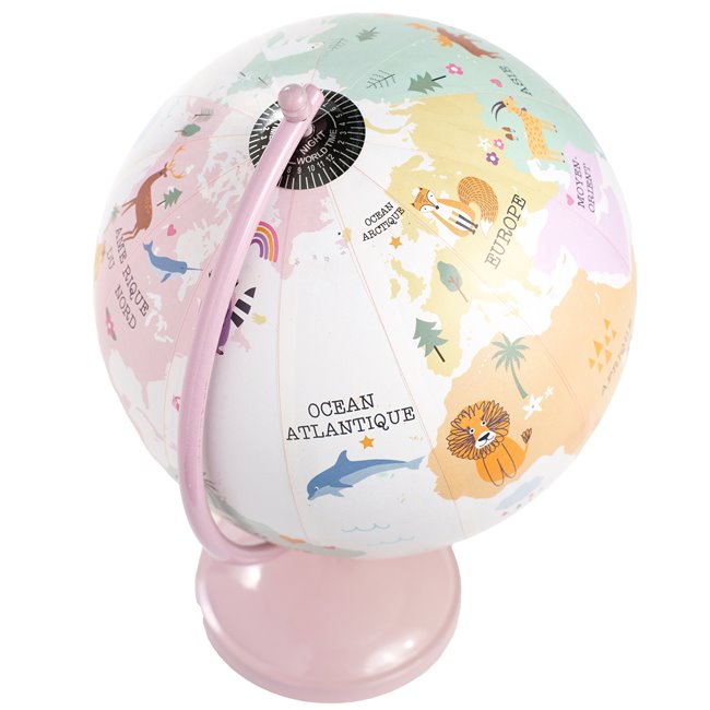 Decor Globuss, pink color, H28xD20cm