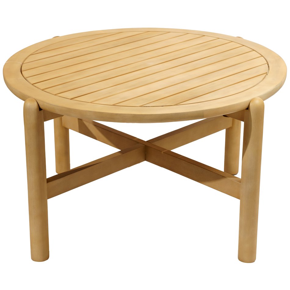 Coffee table Ladeona, acacia, H48xD85,4cm