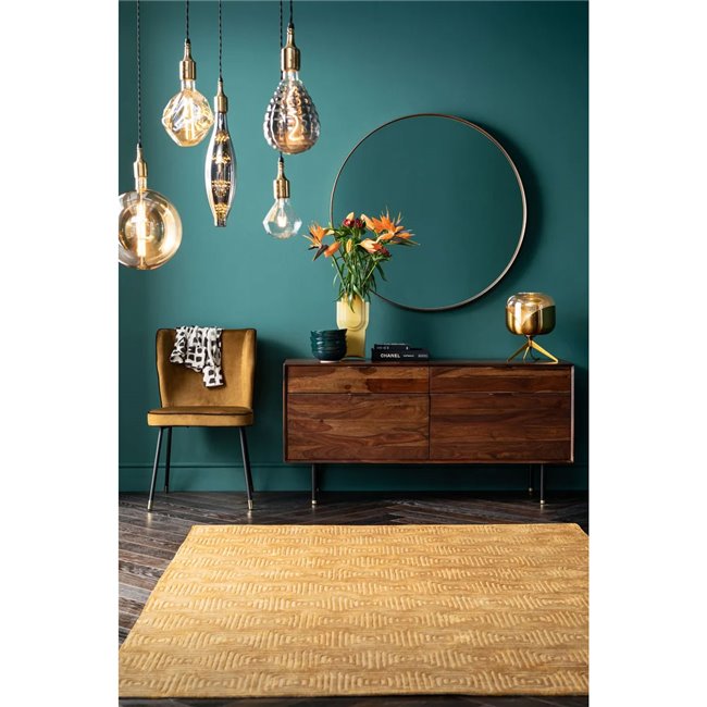 Chair Irina, yellow, H83x50x57.5cm seat height 45cm