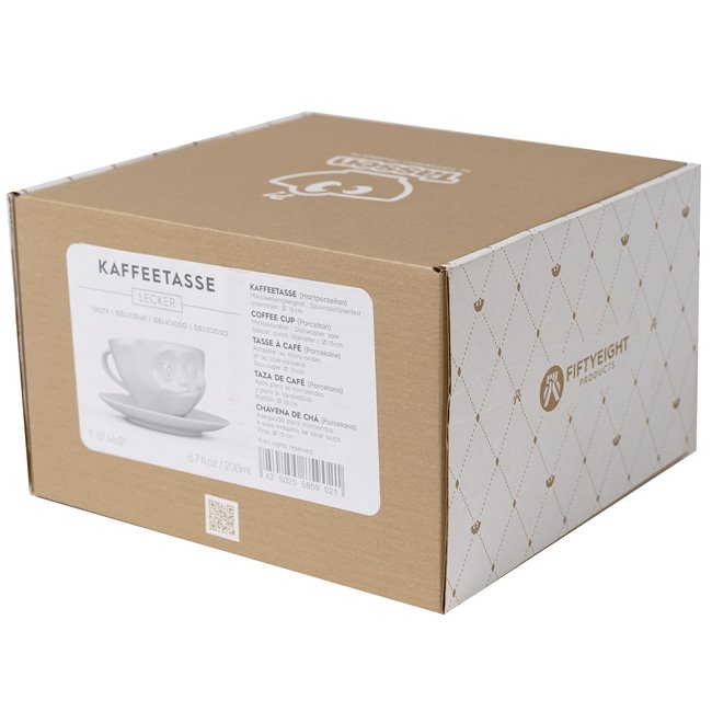 Coffe cup with saucer Tasty, 200ml D11.5cm H5.5cm