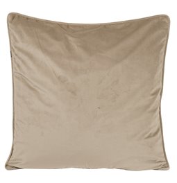 Decorative pillowcase Riviera, taupe, with trim, 60x60cm