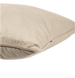 Decorative pillowcase Riviera, taupe, with trim, 60x60cm