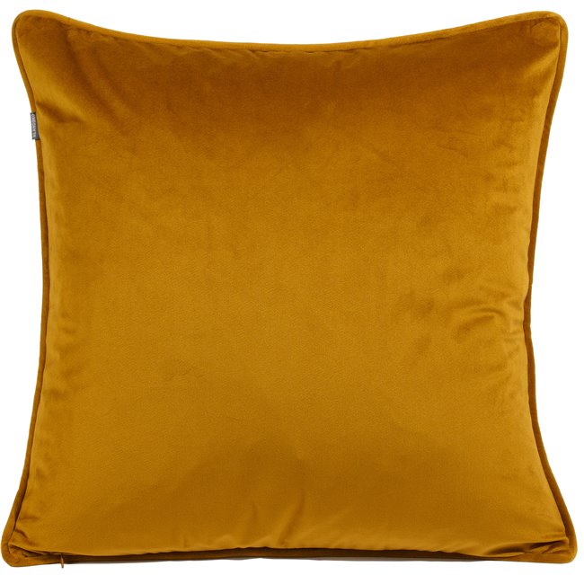 Decorative pillowcase Riviera, mustard, with trim, 45x45cm
