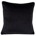 Decorative pillowcase Riviera, black, with trim, 45x45cm