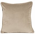 Decorative pillowcase Riviera, taupe, with trim, 45x45cm