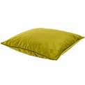 Decorative pillowcase Riviera, leaf green with trim, 60x60cm