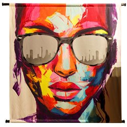 Wall hanging Sunglasses Multi, 105x2.5x105cm