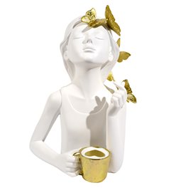 Deco figurine Butterfly Girl, 27x18.2x15.5cm