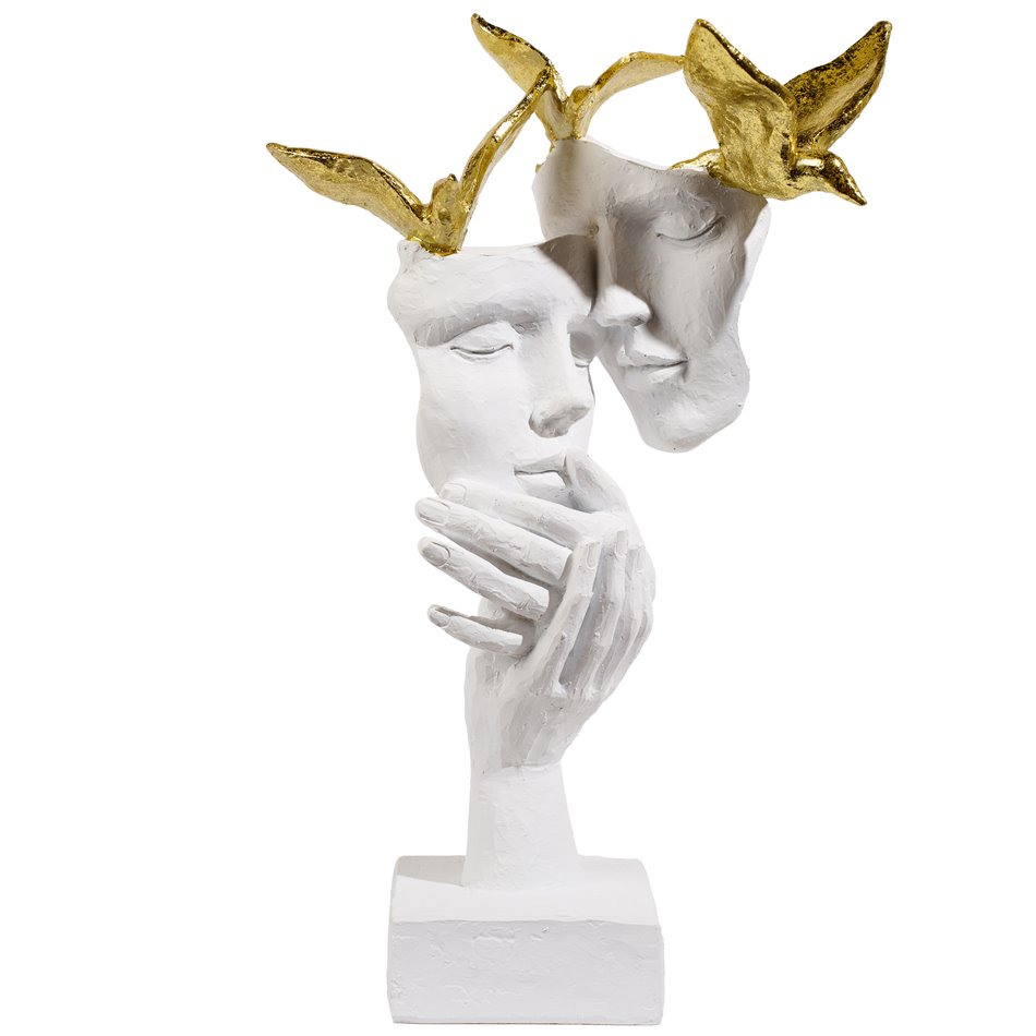 Deco object Mask with Dove, 33.5x22.2x11.7cm