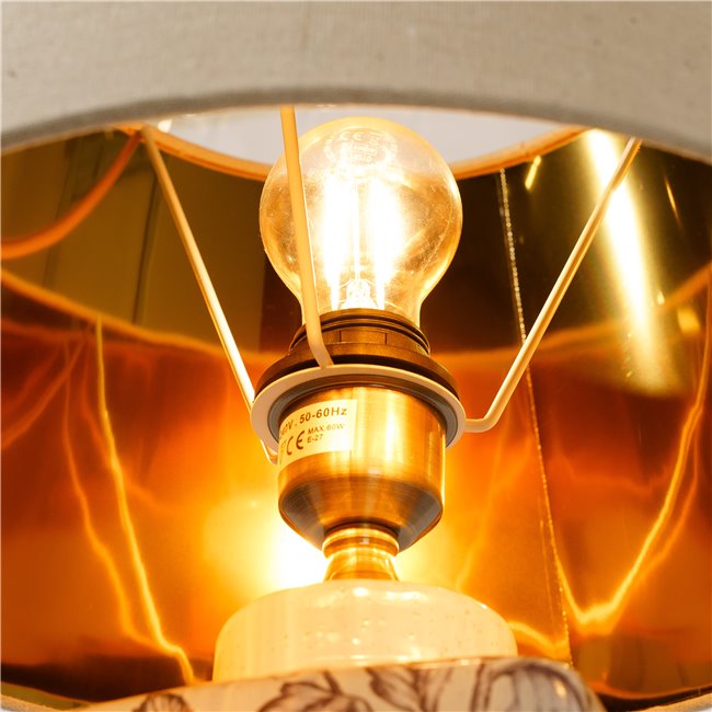 Table lamp Napolla, 15x15x43cm, E27, 60W(MAX)